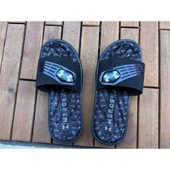 Under Armour Kids Mercenary Slides Black Iridescent Athletic Sandals Shoes