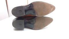 Dan Post Spain Brown Leather Cowboy Western Boots Mid Calf Kids Youth Shoes 5.5N