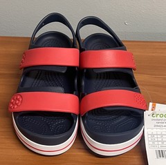 Kids‘ Crocband™ Cruiser Sandal Red/Navy Size 3 NWT