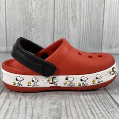 Crocs Size 6c Toddler Infant Peanuts Fun Lab Kids Snoopy Woodstock Red Rare
