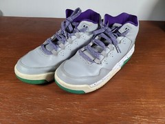 2014 Nike Air Jordan Flight Origin 2 GG Try 718075-008 Size 6Y Gray Purple White