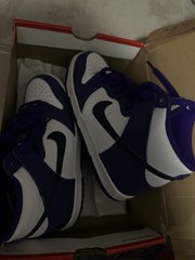 Size 4.5 (GS) – Nike Dunk High Electro Purple Midnight Navy