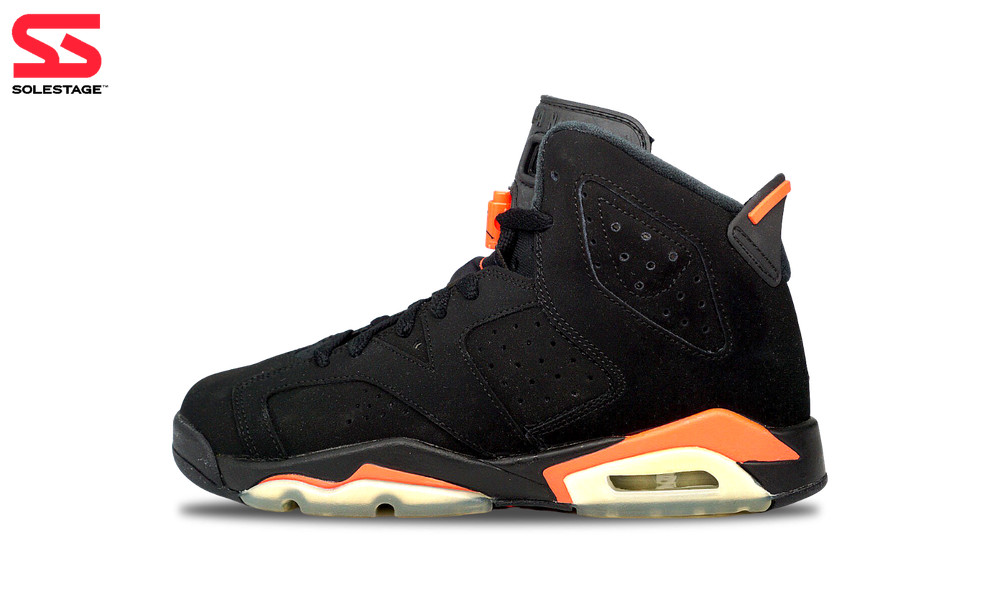 Nike Jordan 6 Retro Infrared Black Red 2014 (384665-023) Grade School Size 6Y-7Y