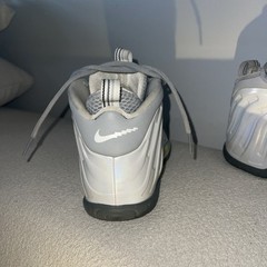 Nike Little Posite One KSA (GS) Light Smoke Grey Blue Fury CU1054-001 Sz 4.5Y
