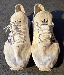Adidas NMD R1 V2 Overbranded White Black Red H02539 Youth 4.5