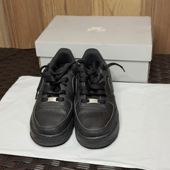BOYS GRADE SCHOOL NIKE AIR FORCE 1 LE BIG KIDS_BLACK/BLACK DH2920-001-SIZE 6.5