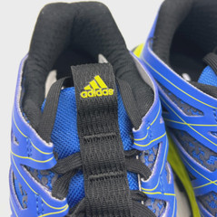 adidas Vigor Bounce J Blue & Neon Trail Running Shoes Kids 4 / 36 EU BY3446