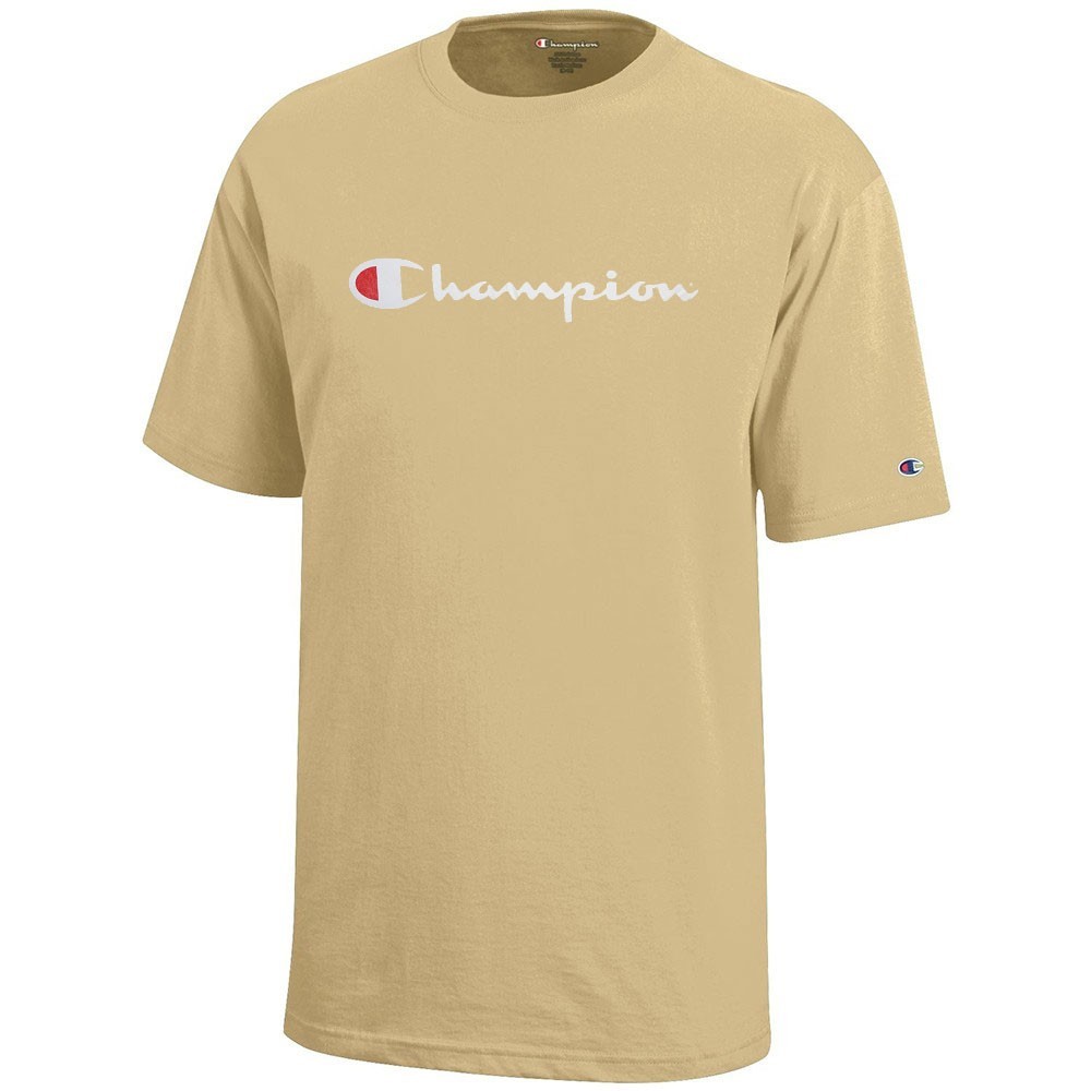 Champion Script Logo Youth (Vegas Gold) Short Sleeve T-Shirt