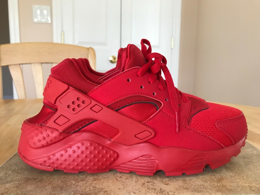 NIKE HUARACHE SIZE 6Y KIDS SHOES 2017 GS 654275 600 TRIPLE RED