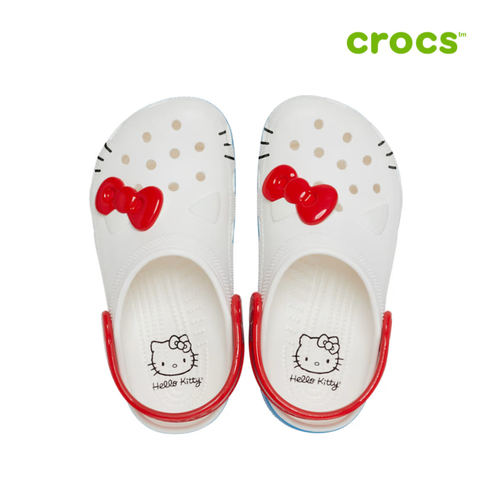 NEW CROCS KIDS Hello Kitty I AM CLASSIC CLOG 209454-100 WHITE
