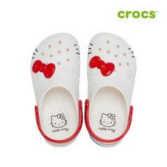 NEW CROCS KIDS Hello Kitty I AM CLASSIC CLOG 209454-100 WHITE