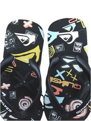 Quiksilver Graphic Thong Rubber Slippers Flip Flops Kids Size 11/12