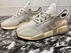 Adidas NMD R1 V2 Gray Silver Running Shoes Sneakers FW8049 YOUTH 5.5 or WOMENS 7