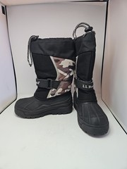 L.L. Bean Northwoods Winter Pac Kid’s Size 12 Black Snow Boots camo