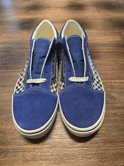 VANS FLAME OLD SKOOL CHECKERBOARD REFLECTIVE SIZE 7Y/8.5W NWB RARE (VN0A4UHZ7WM)