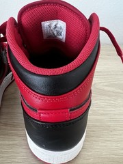 Nike Air Jordan 1 Mid GS Black Red “Bred” Sneakers Youth 5.5Y DQ8423-060