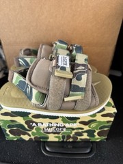 A Bathing Ape BAPE Suicoke Size K11 Cm 18 Slides Sandals Toddler Kids Green