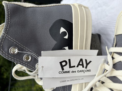 Converse Chuck Taylor All Star x Comme des Garçons PLAY High Top EU 35 Grey