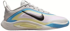 Nike Kids Size 4.5Y A’One GS Low Top Basketball Shoes Grey/Green/Blue HF7001-002