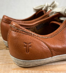 Frye Kids Chambers Low Brown Leather Lace Up Sneakers Unisex Boys Girls Size 13
