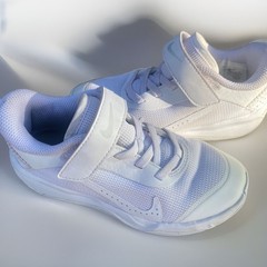 Size 11 Kids- Nike Omni Multi-Court Low White Pure Platinum