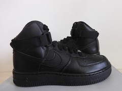 Nike Air Force 1 High Le (GS) All Black Black-Black Sz 5Y [DH2943-001]