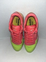Reebok Junior Classic Leather Dessert Pack Shoe Size 7 BS7244 Pink Green Orange