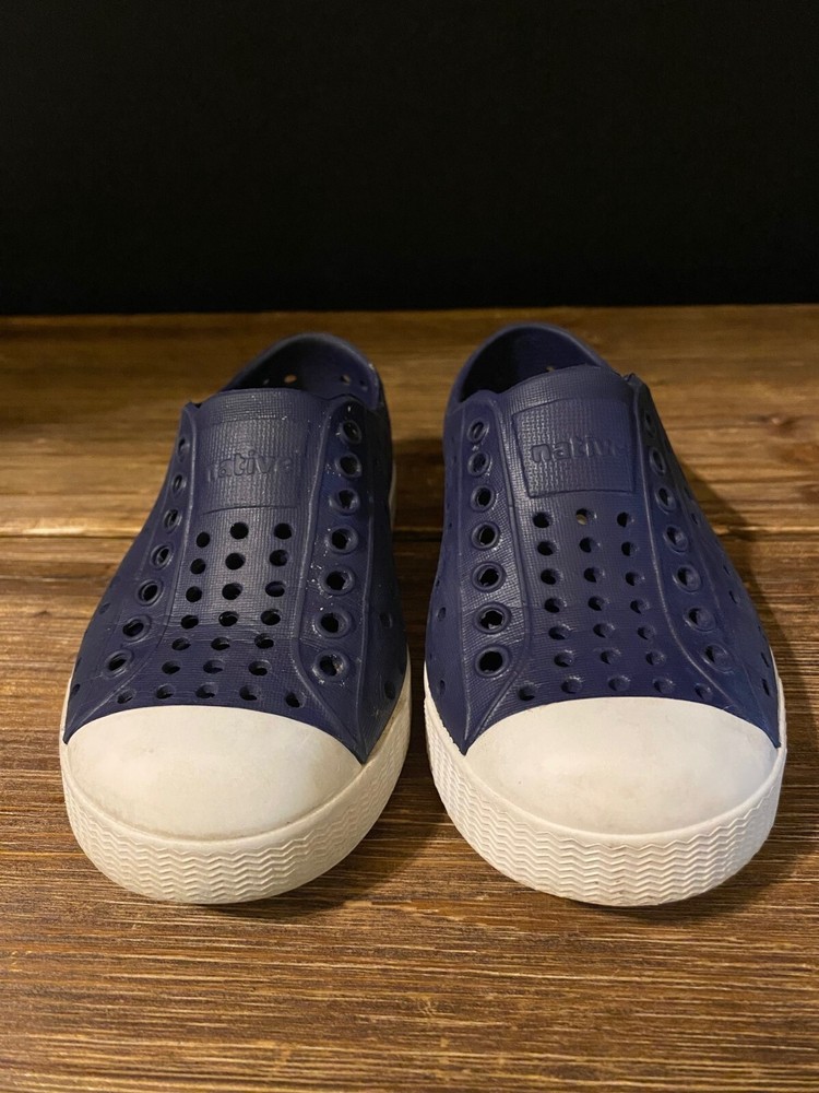 Native Kid Shoes Waterproof Navy Blue Size C8