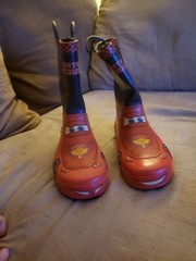 Disney Cars Lightening McQueen Waterproof Rubber Rain Boots