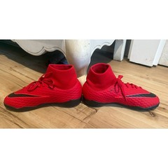 Nike HypervenomX Proximo II Dynamic Fit TF Turf Soccer Shoes Red Size 4Y