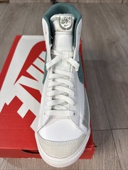 Kids Nike Blazer Mid ’77 White Phantom Pumice Green FZ1158-100 Size 6.5 Y W 8