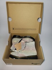 Dr. Martens 1460 Pascal T Rainbow Glitter Polka Dot Kids Bootie US 9 toddler