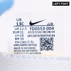 Nike Dynamo 2 Easyon PS UNEVEN SHOE SIZE LOOK Kids Preschool US13C FD0553-004
