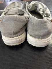 Hey Dude Wendy Chambray Light Grey Lace Up Sneaker size 7