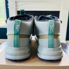 Sz 3K On Running Cloudhero Mid Waterproof Kid’s Shoes, safari/mineral