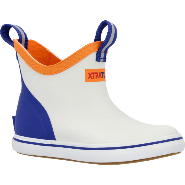 Xtratuf Kid’s Ankle Deck Boot – White Multi/Blue XKAB100
