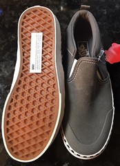 Vans Off The Wall Suede Asher DW Gray With Checkerboard Slip On Shoes Sz 4Y NEW