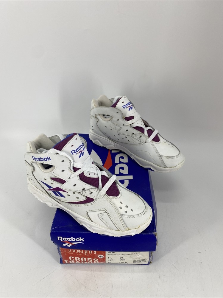 Deadstock RARE Reebok Juniors Uproar Cross Training Shoes Sneaker White Size 5