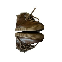 OshKosh Haskell Ankle Boots Unisex Kids Sz 5 Brown Classic Round Toe Lace Up