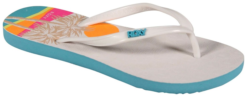 Roxy Girl’s Viva Stamp Sandal – White – New
