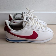 Nike Cortez Basic Forrest Gump Youth 5Y Womens 6.5 White Red Sneakers 904764-103