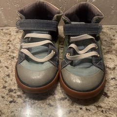 See Kai Run Toddler Sneakers Size 12 High-Top Green Blue Gray Hook & Loop