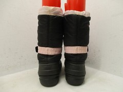Sorel Black Pink Insulated Removable Liners Snow Boots Youth Size 5 NY1810-589