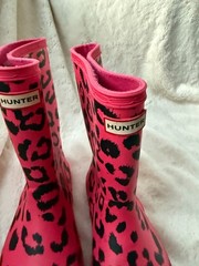 Hunter Kids First Classic Hybrid Print – Arcade Pink US 2B/3G/UK1/EU33