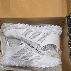 adidas Kaptir Flow K Kids Sneaker White/Purple Camo US 4.5 JR0430