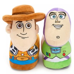 Disney Store Buzz Lightyear & Woody Slippers Kids Toy Story Logo Pixar Heros NEW