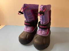 Sorel Flurry Winter Snow Boot Childrens 9 Purple Insulated Liner