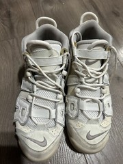 Nike Air DM1023-001 More Uptempo Mid Phantom Sand Drift Sneakers Size 7Y