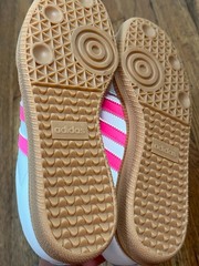 Adidas Samba OG J Cloud White Lucid Pink Gum JQ2831 GS New sz 6 sneakers shoes