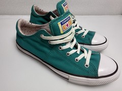 Converse Teal All-Star Madison Ox Low Top Shoes Sneakers Junior Size 6 Confetti